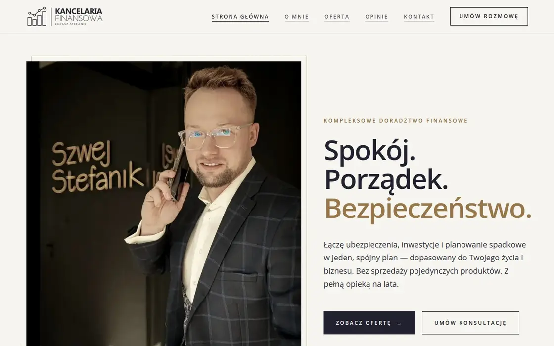 Kancelaria Finansowa Stefanik — the website we built